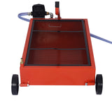 Olie-opvangbak met laag profiel van 17 gallon en pomp - Rood