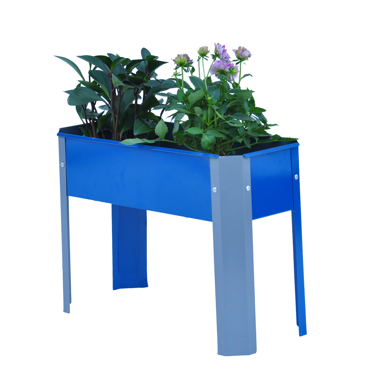 Elevated Garden Bed Metal Outdoor Flowerpot Box Suitable for Backyard and Terrace Large Suitable for Vegetable and Flower