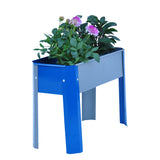 Elevated Garden Bed Metal Outdoor Flowerpot Box Suitable for Backyard and Terrace Large Suitable for Vegetable and Flower