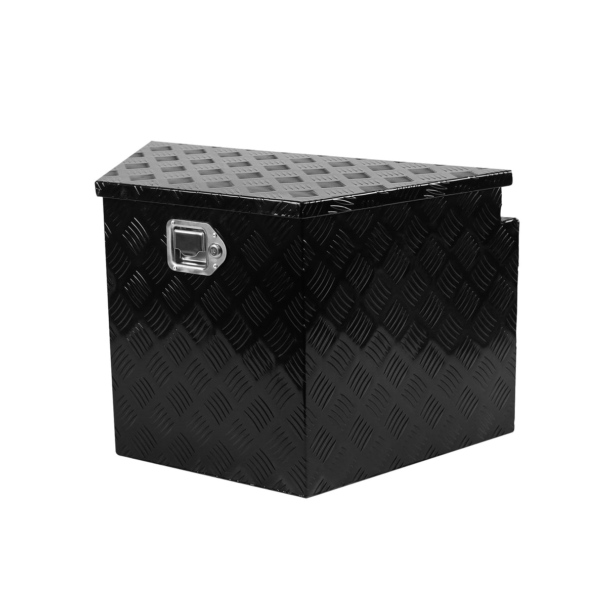 Trailer Aluminum Alloy Diamond Plate Tongue Box Tool Chest Heavy Duty Storage na may Lock at Keys Utility para sa Pickup Truck RV Trailer 28.5"x17.7"x18.5"