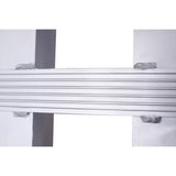 1 Pair Heavy-Duty Ramps with Top Hook Attaching End Universal Loading 60" X 12" 6600 LBS Aluminum--Silver