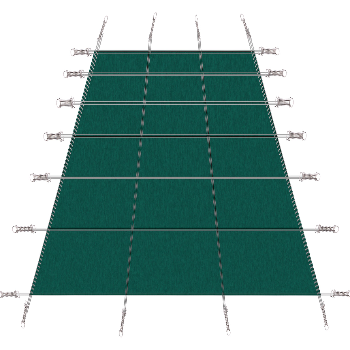 Inbouwzwembadveiligheidsafdekking 16x32ft Rechthoek Winter voor inbouwzwembaden Stevig drievoudig gestikt voor hoge sterkte Hardware inbegrepen - Groen gaas