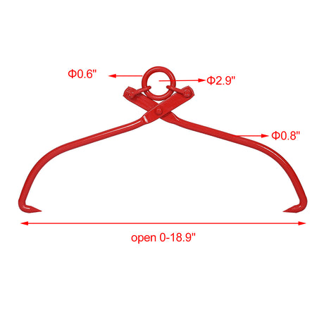 16-Zoll-Rutschzange mit Ring, Rot