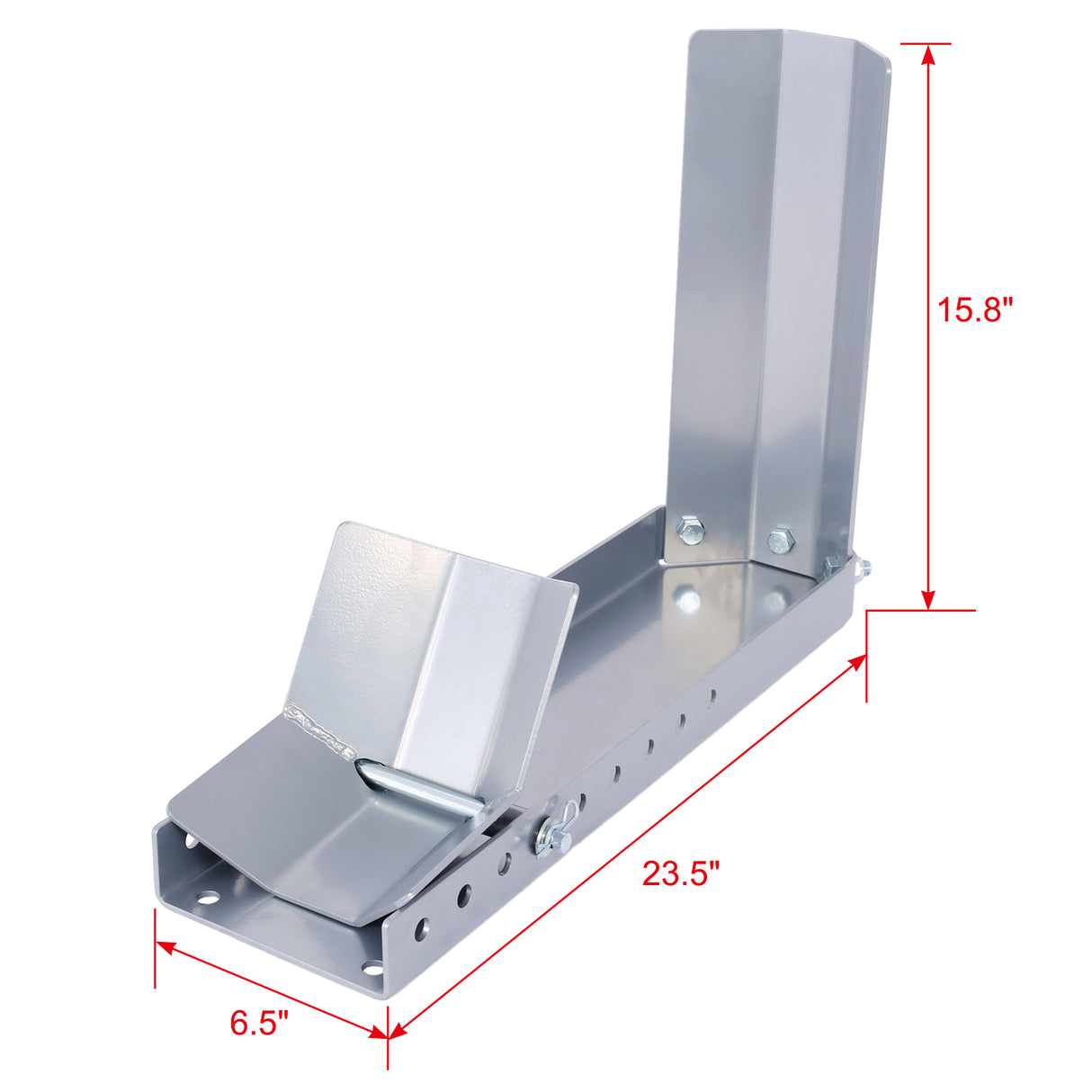 Cunei per ruote per moto per rimorchi Supporto per culla con tappo universale per ruote anteriori per bici da moto standard Supporto regolabile per rimorchio da 8"-24"