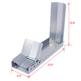 Cunei per ruote per moto per rimorchi Supporto per culla con tappo universale per ruote anteriori per bici da moto standard Supporto regolabile per rimorchio da 8"-24"