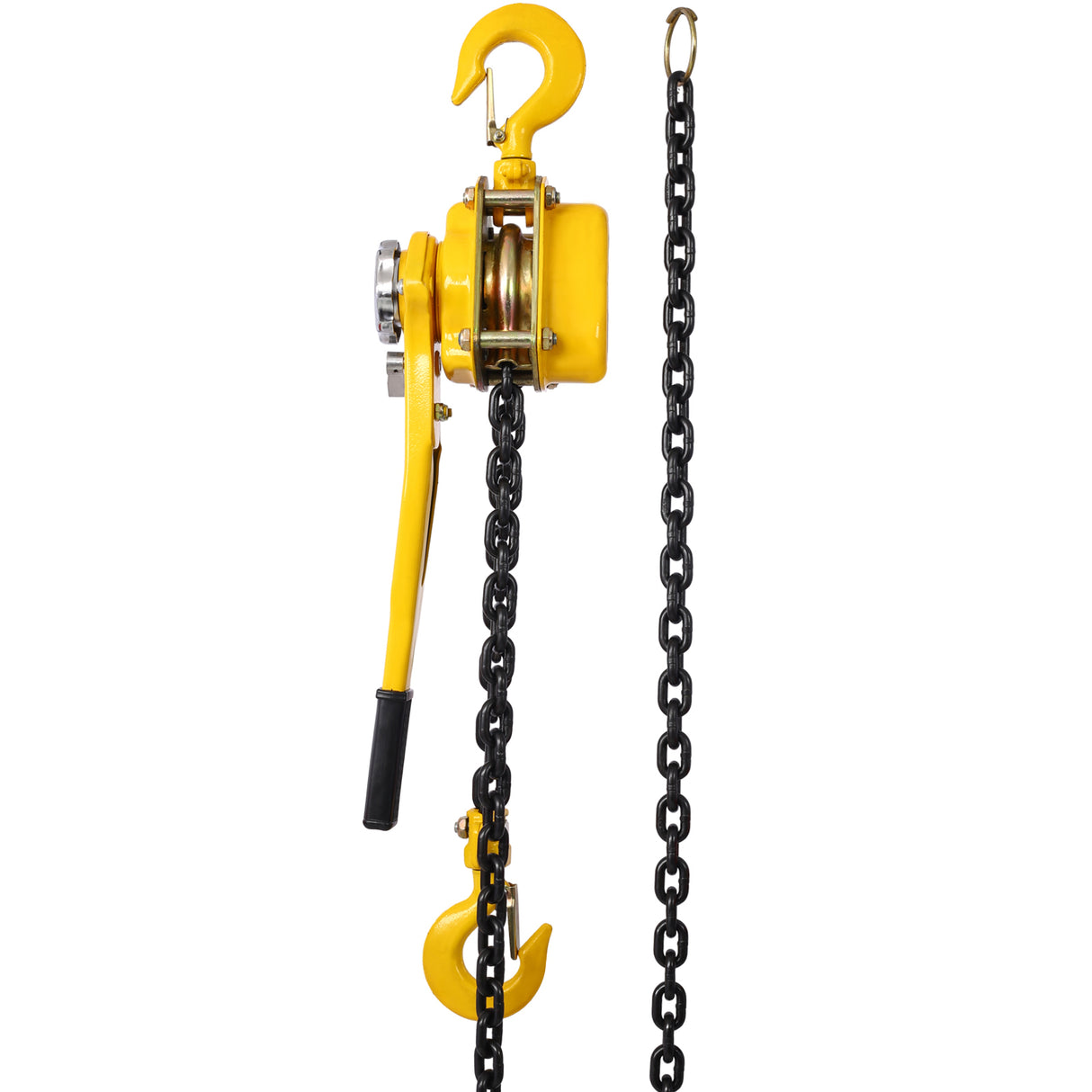 Lever Chain Hoist 1 1/2 Ton 3300LBS Capacity 5 FT Come Along with Heavy Duty Hooks Ratchet Lever Block Lift Puller