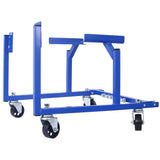 Engine Cradle with Wheels Powder Coat 3 In Heavy Duty Steel Construction 1000 LBS Capacity Storage Hardware Included Easy Assembly (Small Block Ford)