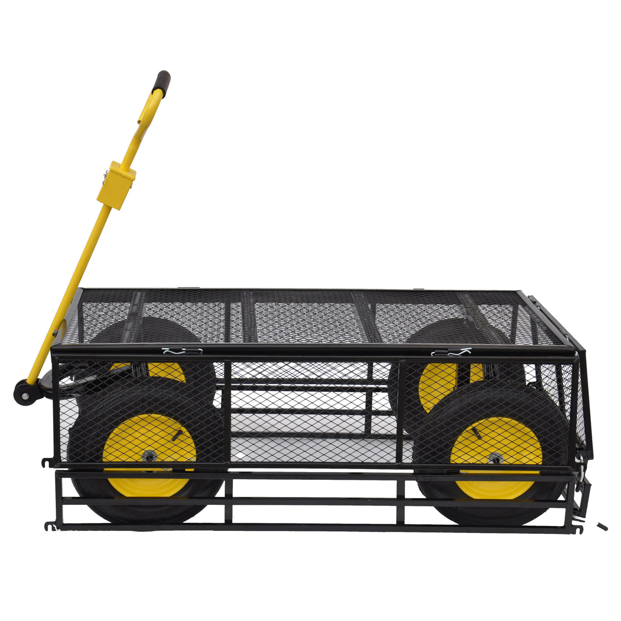 Big Wagon Cart Garden Trucks Transport Firewood Yellow Black