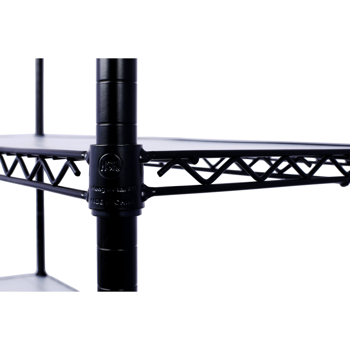 Étagère métallique NSF à 6 niveaux, capacité de 6 000 lb, étagère de rangement robuste et réglable avec roues et doublures d'étagère pour support de rangement en acier utilitaire de qualité commerciale, noir 84"H x 48"L x 20"P