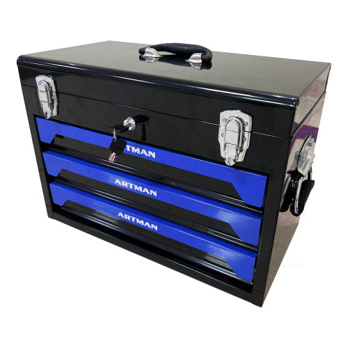 3 Drawers Tool Box with Tool Set Blue