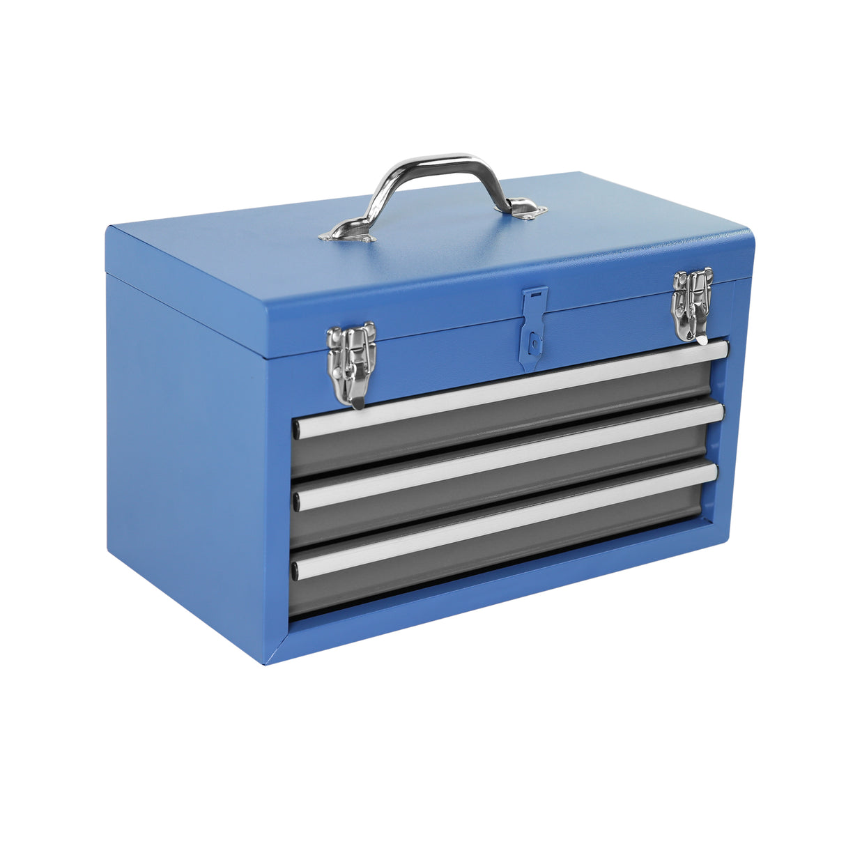 Rolling Garage Workshop Tool Organizer Nababakas 3 Drawer Chest na may Malaking Storage Cabinet at Adjustable Shelf