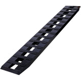 1 Pair Heavy-Duty Ramps with Top Hook Attaching End Universal Loading 84" X 14" 8800 LBS Aluminum--Black