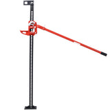 High Lift Farm Jack 60" Utility 7000 lbs Capacity Ratcheting Off Road Heavy-Duty for Tractor Truck SUV Bumper Lift Red