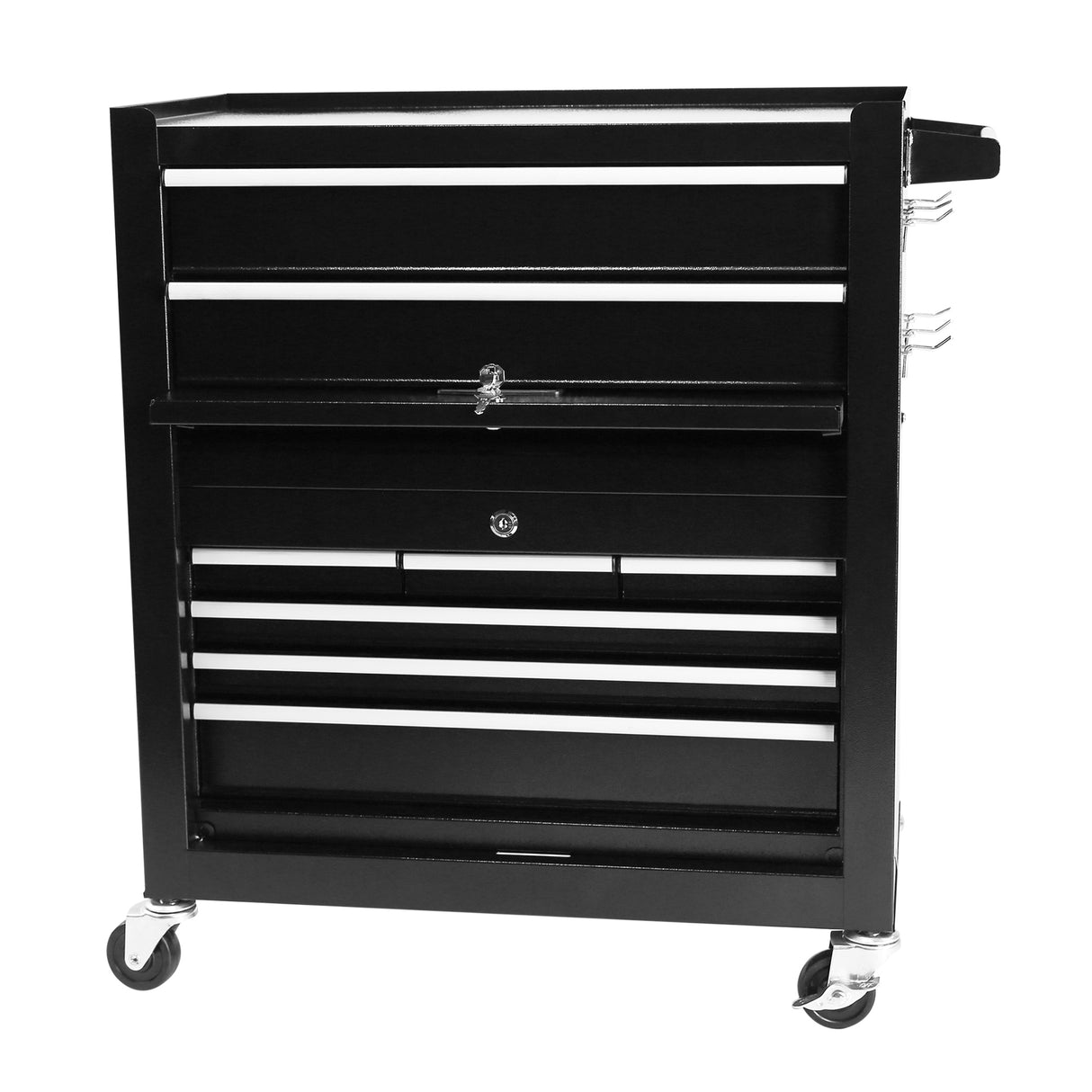 8-Drawer Large Mobile Steel Tool Storage Organizer na may Wheels Lock&Liner para sa Warehouse Workshop