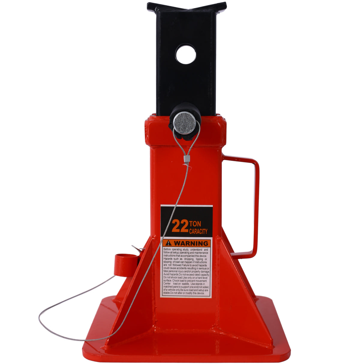 1 Pair Heavy Duty Pin Type Professional Car Jack Stand with Lock 22 Ton (44,000 lb) Capacity Red