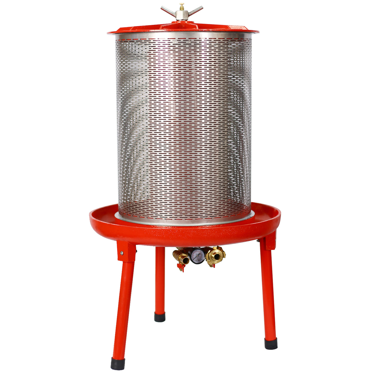 Hydraulic Fruit Wine Press na may Prutas at Apple Crusher Walang Elektrisidad/Water-powered Cider Wine Bladder Press