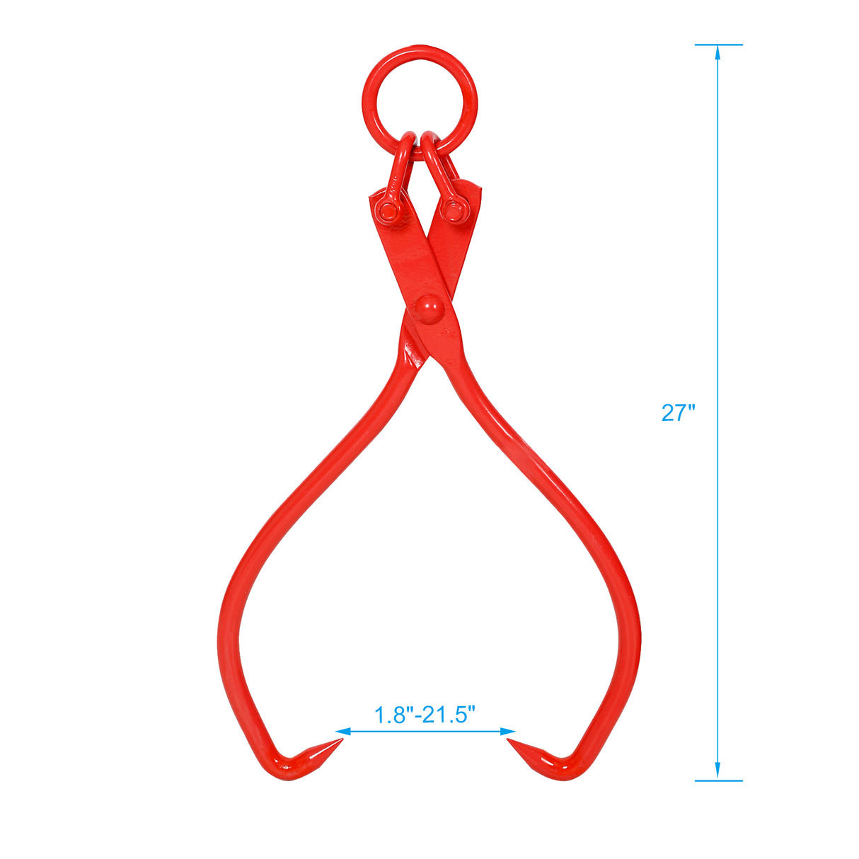 25inch Skidding Tongs with Ring Red