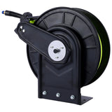 Retractable Air Hose Reel na May 3/8" Inch x 50' Ft Heavy Duty Steel Auto Rewind Pneumatic Industrial Grade Rubber 300 PSI--Itim