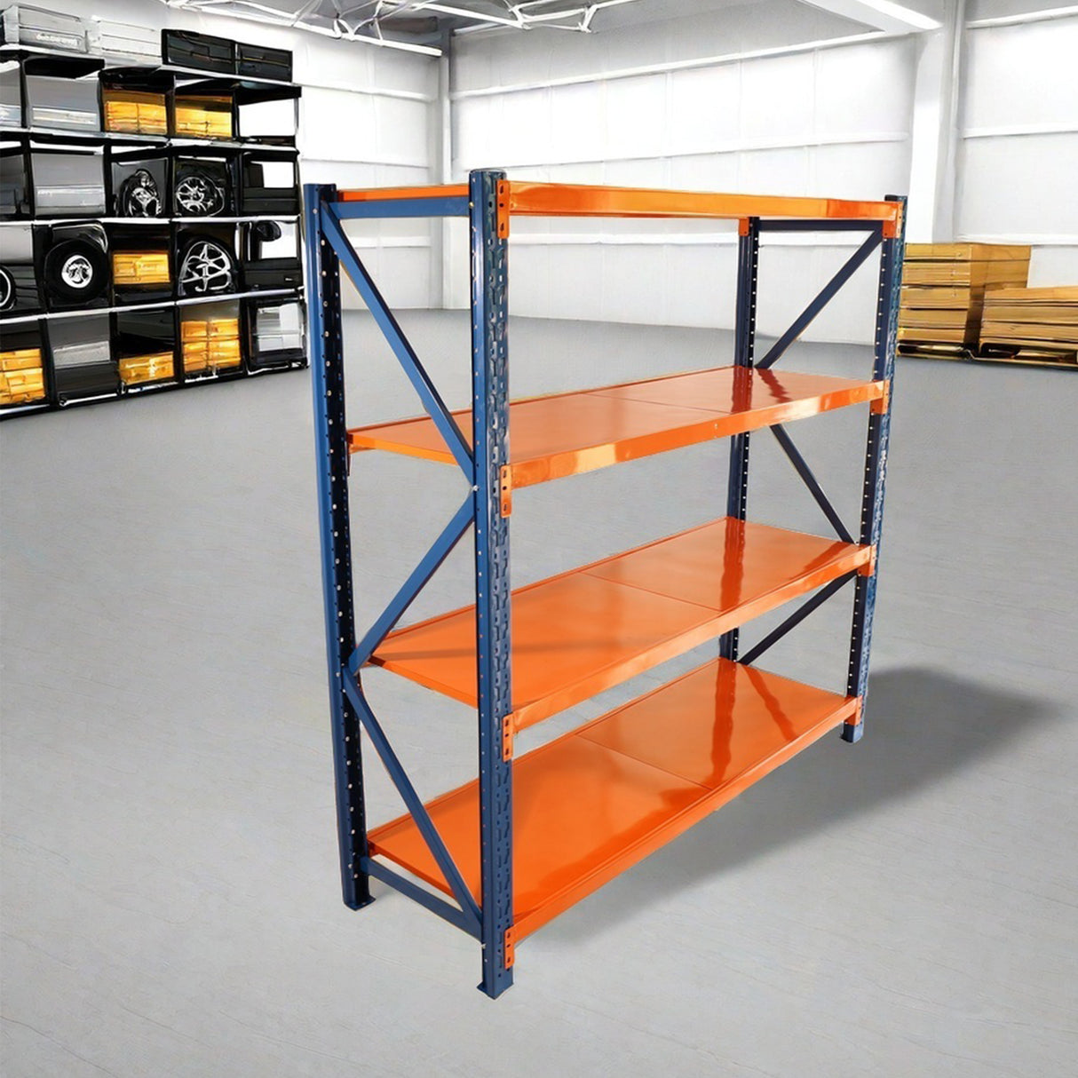 Mga Istante ng Garage Heavy Duty 4400 lbs Garage Storage 4 Levels Adjustable Metal Shelving Units Industrial Utility para sa Commercial Store Tools Gym