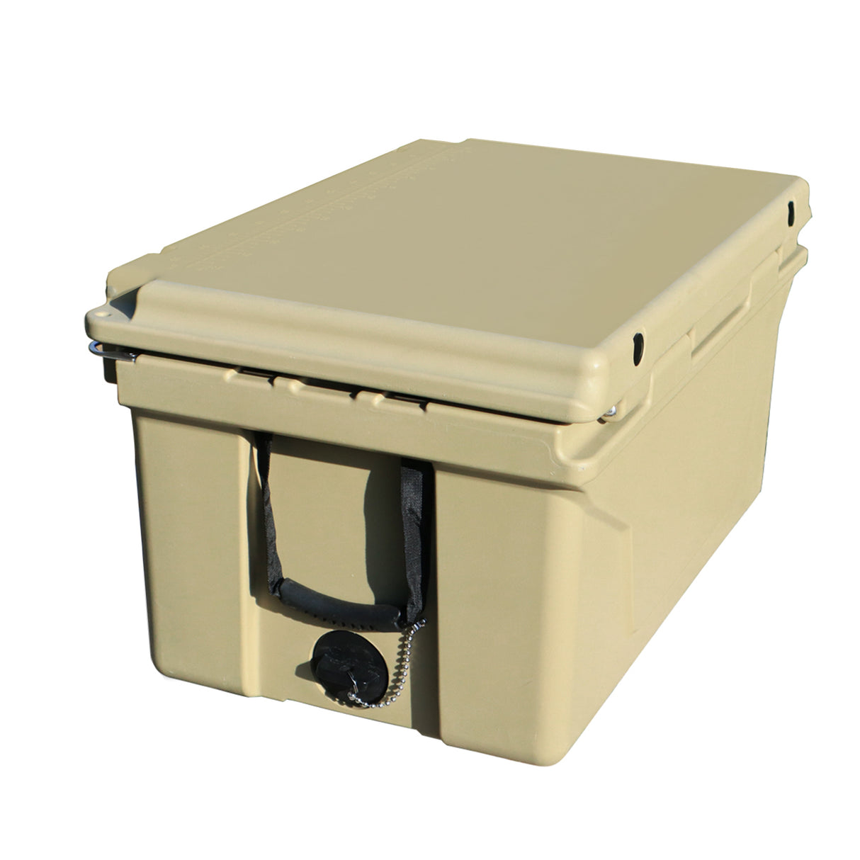 Ice Cooler Box 65QT Camping Ice Chest Beer Box Outdoor Fishing Khaki