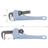 4PCS Aluminium Pipe Wrench Adjustable Jaw Plumbing Pipe Wrench (10" 14" 18" 24" inch) Pipe Wrench Set