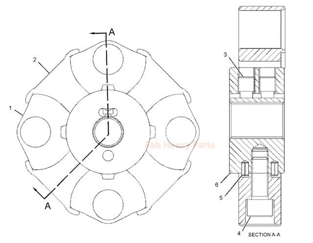 Element Coupling 085-7572 0857572 Fits for Caterpillar CAT E330 E330B E330L E300B W330B