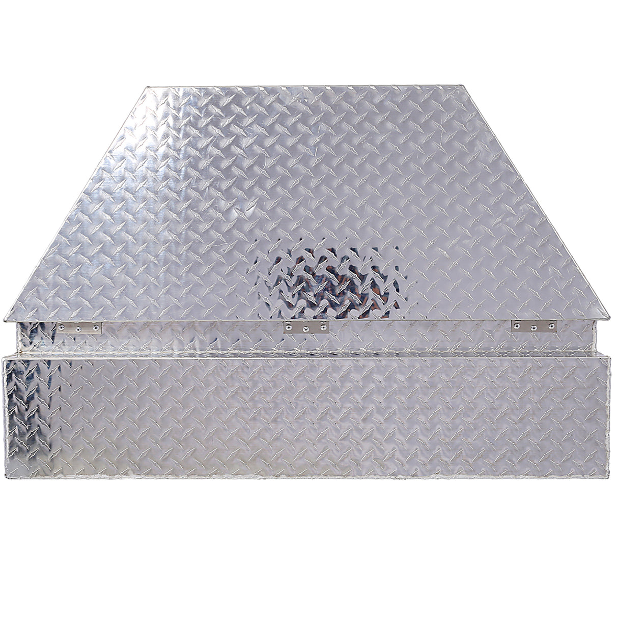 Caja de herramientas de aluminio de 39 pulgadas, caja de camión resistente, almacenamiento para camioneta y remolque al aire libre, organizador para RV debajo de la carrocería con llaves de bloqueo, plateado, 39x16,5x11,8 pulgadas