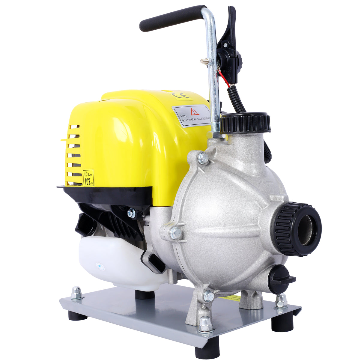 38CC 4 Stroke Gasoline Water Pump 1.5Inch Portable Gas Powered Transfer Pump Commercial Engine for Flood Landscaping or Gardening Irrigation 8500r/min 10FT x 1"Suction 1.5"  Lay Flat Hose