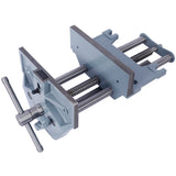 Rapid Action Woodworking Vise Quick Release Lever for Adjustments 9 Inch Jaw Width Made with Heavy-Duty Cast Iron--Gray