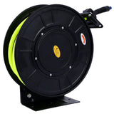 Retractable Air Hose Reel na May 3/8" Inch x 50' Ft Heavy Duty Steel Auto Rewind Pneumatic Industrial Grade Rubber 300 PSI--Itim