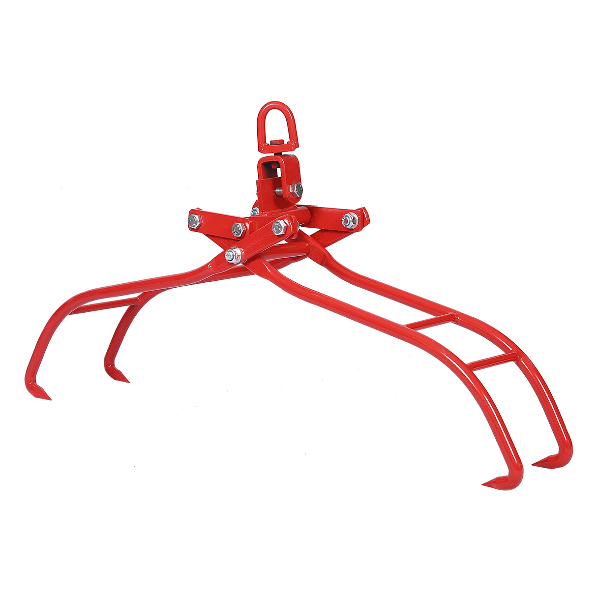 4 Claw Timber Log Lifting Logging Tongs Grabber Tong 36" Red