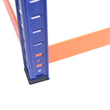 Capacity Garage Storage Shelves Heavy Duty Blue Orange