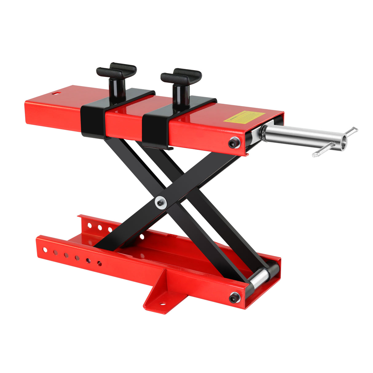 Motorcycle Center Scissor Lift Jack Hoist Stand Bikes ATVs Scooter Crank na may Saddle at Safety Pins 1100 LB