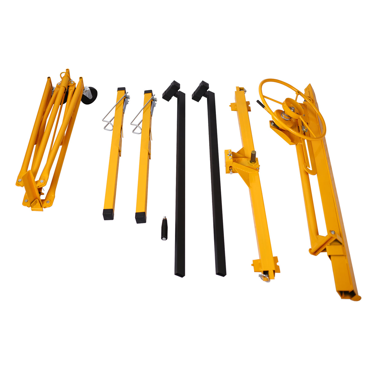 Drywall Lift Panel 11' Hoist Jack Lifter Yellow