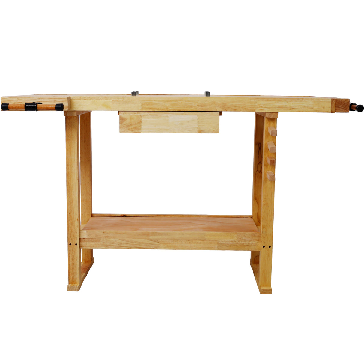 55-Inch Wood Workbench for Garage Workshop and Home--Natural