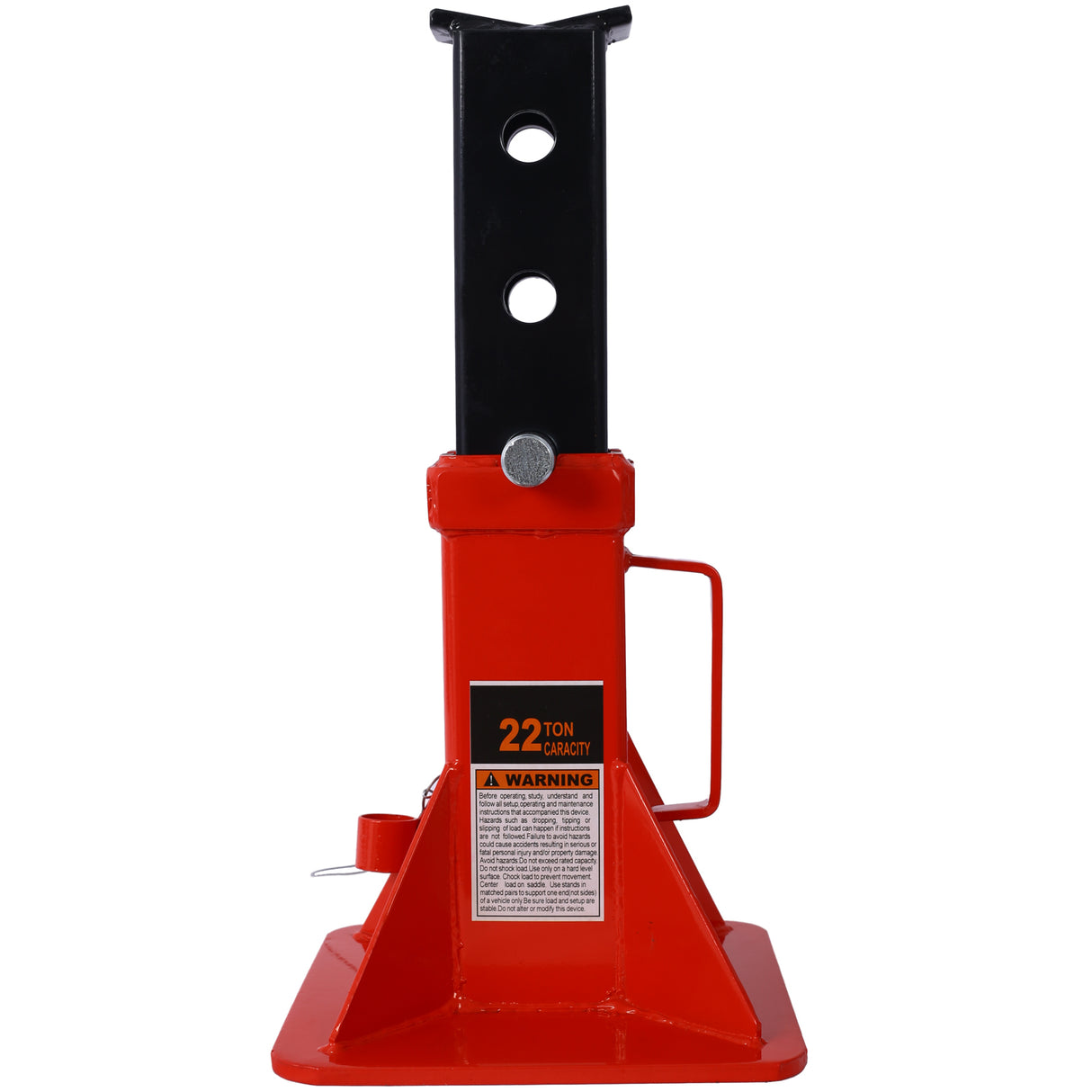 1 Pair Heavy Duty Pin Type Professional Car Jack Stand with Lock 22 Ton (44,000 lb) Capacity Red