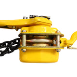 Lever Chain Hoist 1 1/2 Ton 3300LBS Capacity 5 FT Come Along with Heavy Duty Hooks Ratchet Lever Block Lift Puller