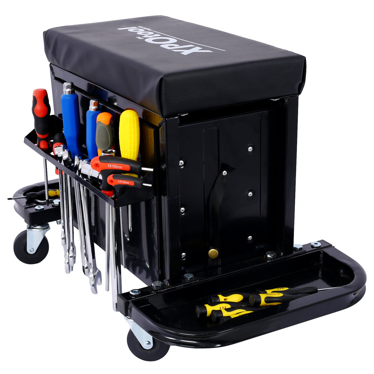 350 Pound Capacity Garage Glider Rolling Tool Chest Seat