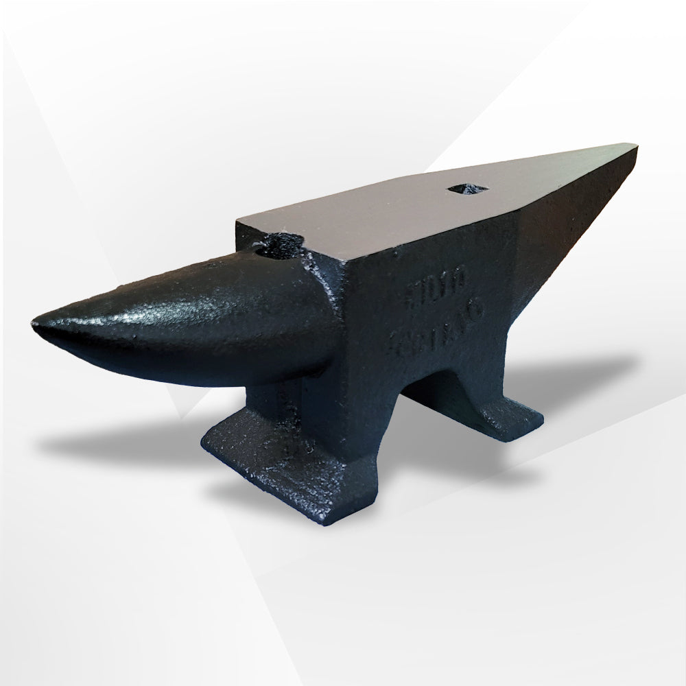 22Lbs Cast Steel Anvil High Hardness Rugged Horn Blacksmith Large Countertop and Stable Base with Round and Square Hole Metalsmith Tool for Bending and Shaping