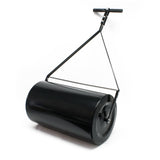 Kumbinasyon na Push/Tow Poly Lawn Roller na may Easy-Turn Tethered Plug 14 by 24" 60L/16 Gallon Black