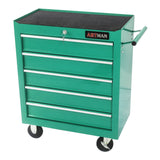 5 Drawers Multifunctional Tool Cart with Wheels Green