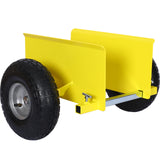 600lb Panel Dolly 10in. Pneumatic Wheels Yellow