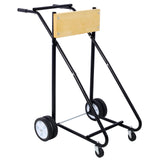 Outboard Boat Motor Stand Engine Carrier Cart Dolly para sa Storage 315lbs Weight Capacity w/Wheels (Wood)