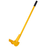 Pallet Buster Tool with 43in Long Handle Deck Wrecker Pry Bar Board Removal--Yellow