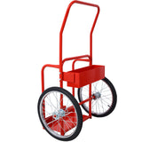 Large Dual Oxygen Tank Cart Dolly Double Cylinder 20" Pneumatic Wheels Includes two Fastening Belts