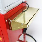 Popcorn Machine with Cart 8oz Popper with Stainless-Steel Kettle Heated Warming Deck and Old Maids Drawer Red