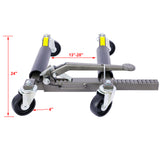 Satz (2) Rad-Dolly-Auto-Skates, Fahrzeugpositionierung, hydraulischer Reifenheber, Ratschen-Fußpedal-Hebe-Auto-Dolly, 1.250 Pfund