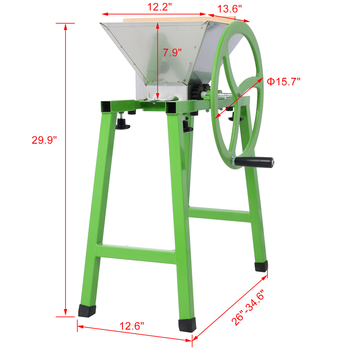 Hydraulic Fruit Wine Press with Fruit and Apple Crusher Electricity-Free/Water-powered Cider Wine Bladder Press