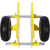 600lb Panel Dolly 10in. Pneumatic Wheels Yellow