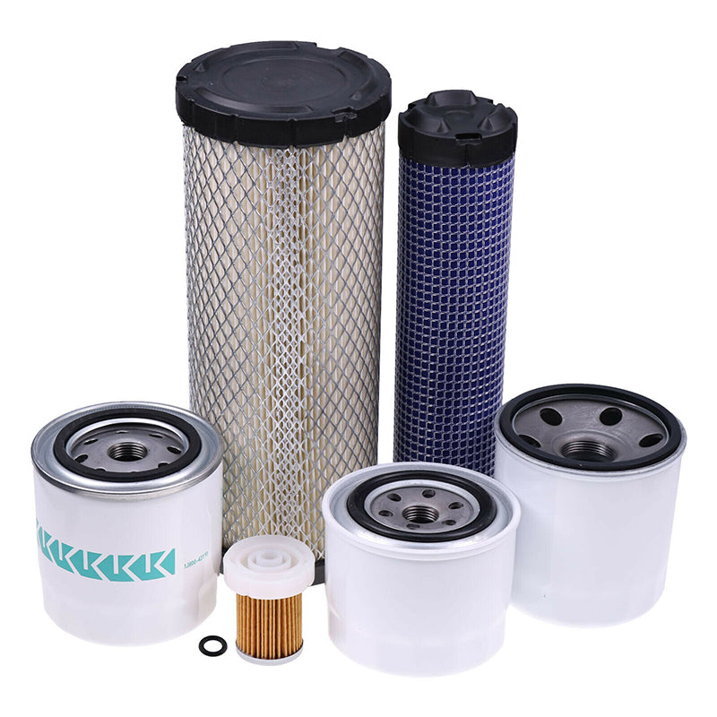 Filter Kit 6A320-59930 TA040-93220 for Kubota Tractor L2800 L3200 L3400 L3700SU L3800 (HST)